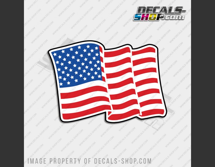 Correct Craft Boat USA Flag Decal 5" Correct Craft Boat USA Flag Decal 5"
